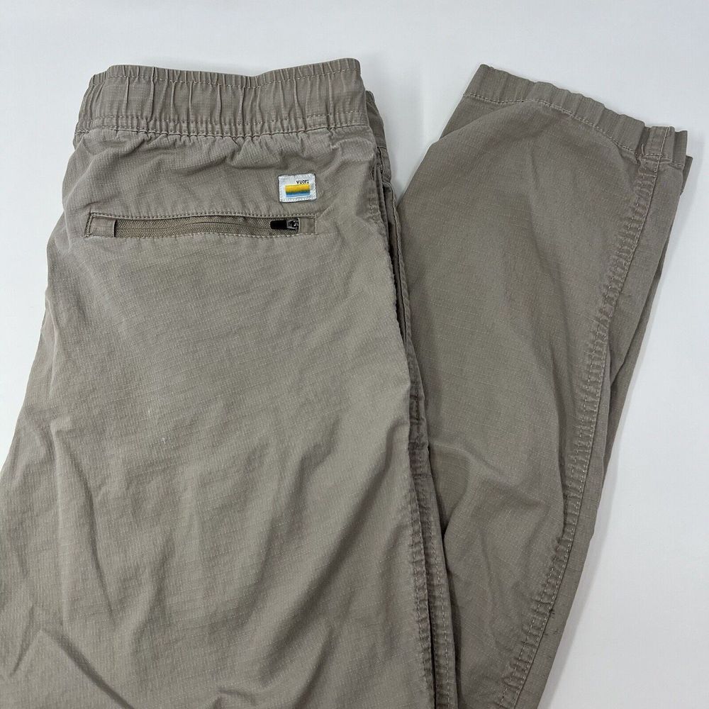 Vuori Men's Ripstop Pants Size Medium Sesame Color‎ DuraTerra Fabric *Flaws*